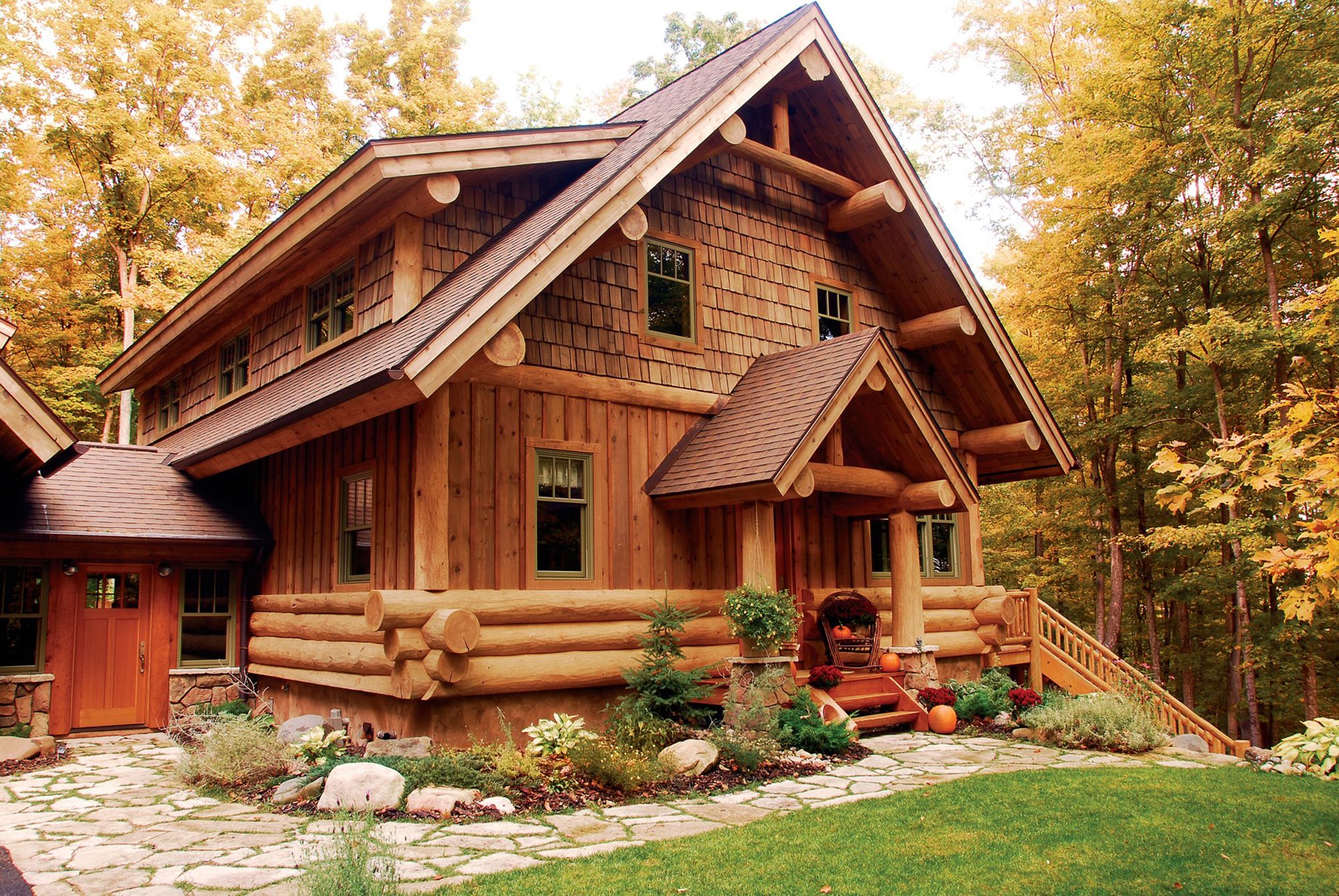 Ahşap en Kütük ev Bungalov Tiny House
